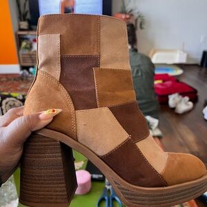 Target Chunky Patchwork Boots